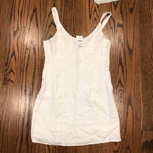 white linen dress!!